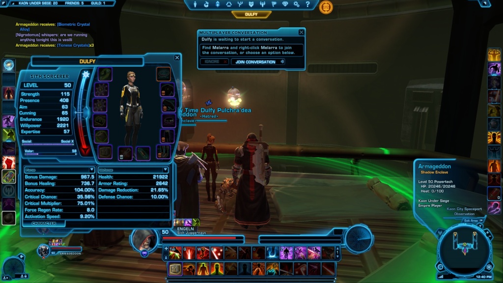 Dulfy on the server Swtor_30