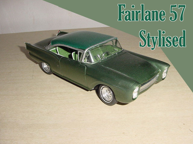 1957 Ford 3 in 1 - Amt - Custom  & Stylized version 57fair12