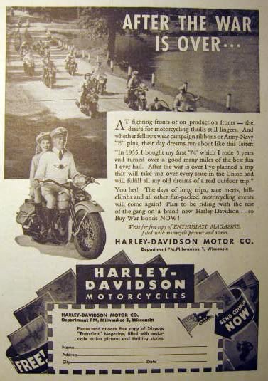Harley Davidson, Triumph, Terrot and motorcycle ad Untitl18
