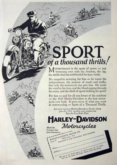 Harley Davidson, Triumph, Terrot and motorcycle ad Untitl20
