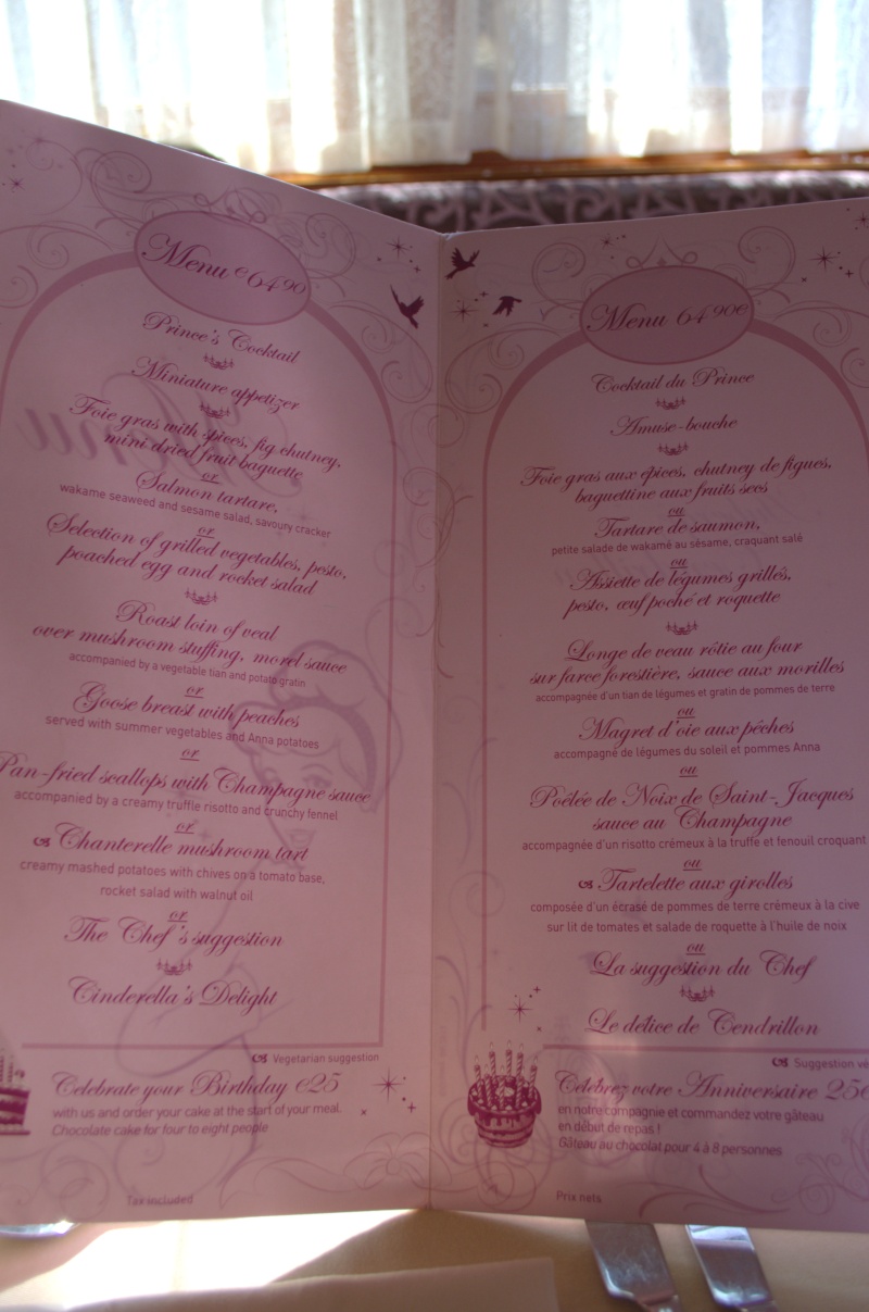 Auberge de Cendrillon [Fantasyland - 1992] - Page 8 Menu10