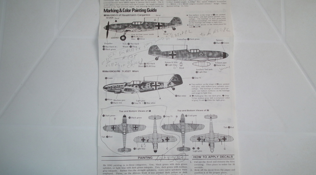 (hasegawa) Me 109 G6--camo de l'as Horst Garcanico du I/JG5 Dscf0232