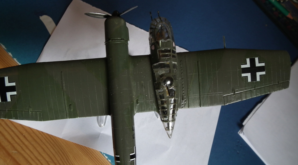 (airfix) Blohm et Voss 141 - avion reconnaissance asymétrique allemand WWII  Dscf3523