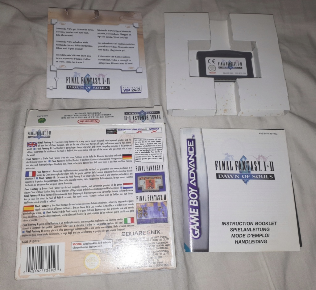 [VDS] Final Fantasy I & II complet sur gba 20230914