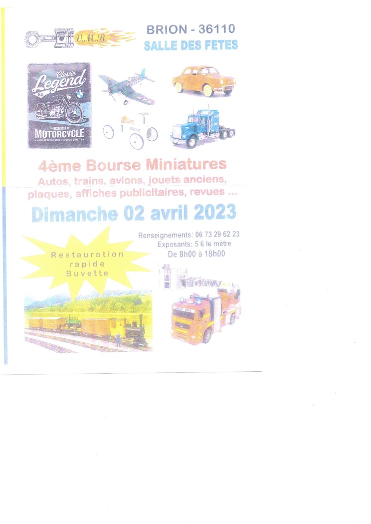 4 ème Bourse Miniature de BRION (36110) dans la salle des fêtes. Img00316