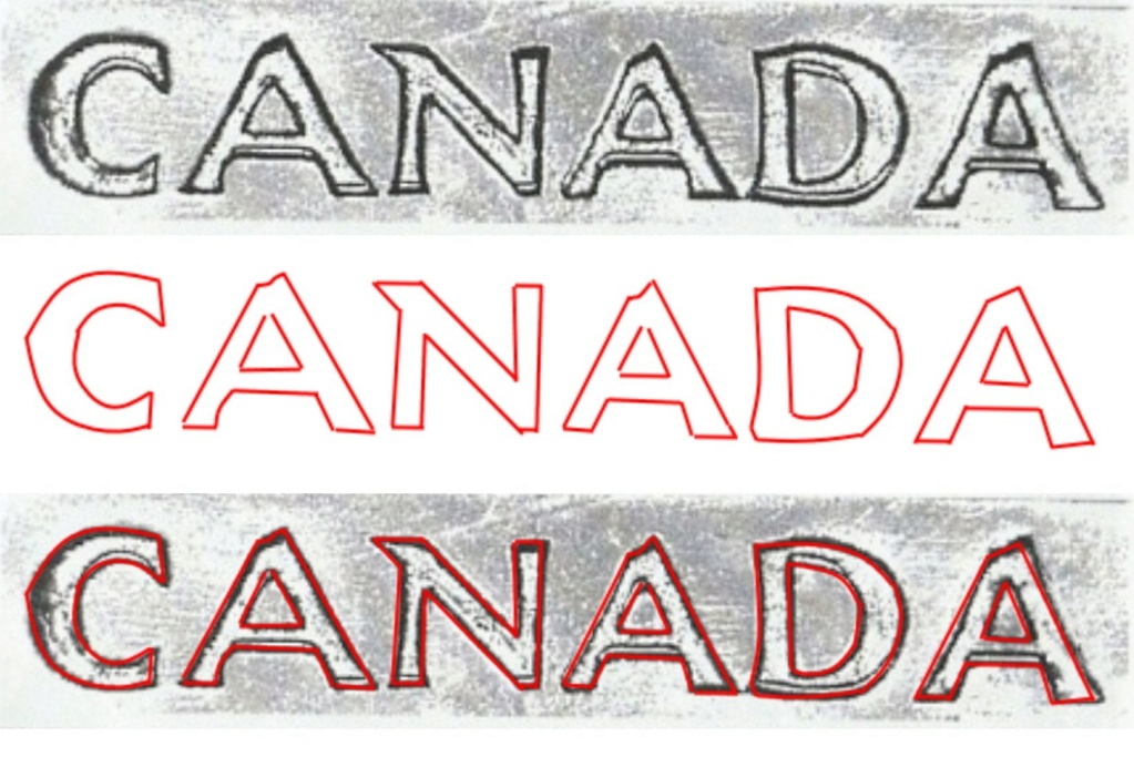 1952 - Éclat de coin 1er A de Canada + Doublement 1952mm10