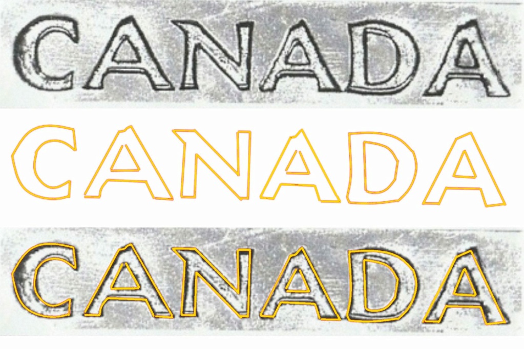 1952 - Éclat de coin 1er A de Canada + Doublement 1952mm11