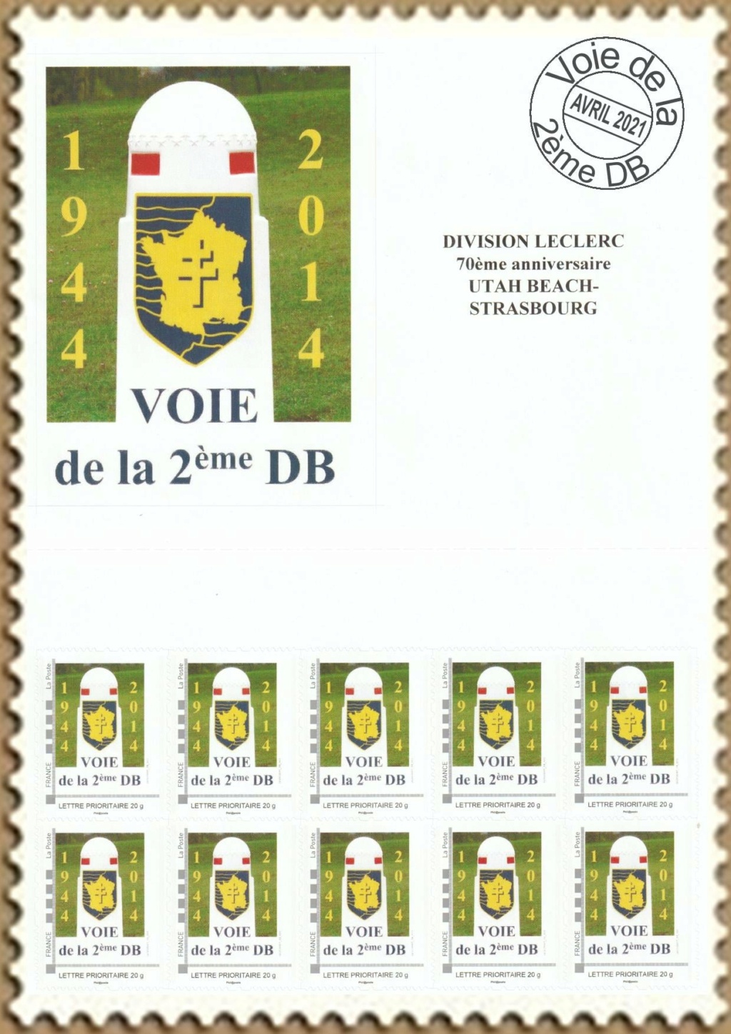 Voie de la 2ème DB : Saint-Martin-de-Varreville 2014 18076510