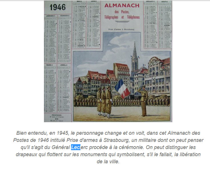 Calendrier (Almanach) des PTT 1945-1946-1949 194610