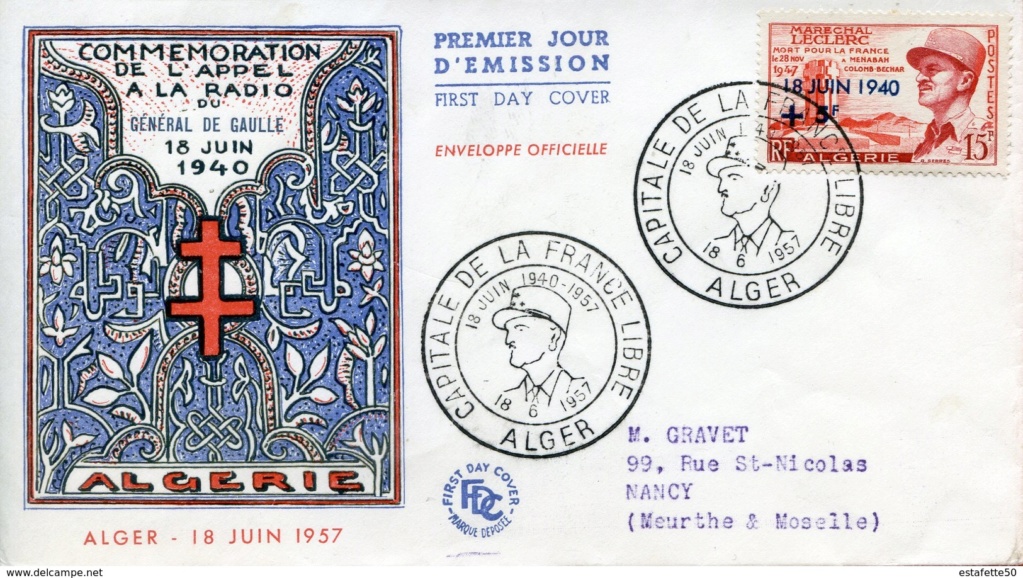 Algérie 17-18.12.1948 et  18.6.1957 Alger Oran 515_0010