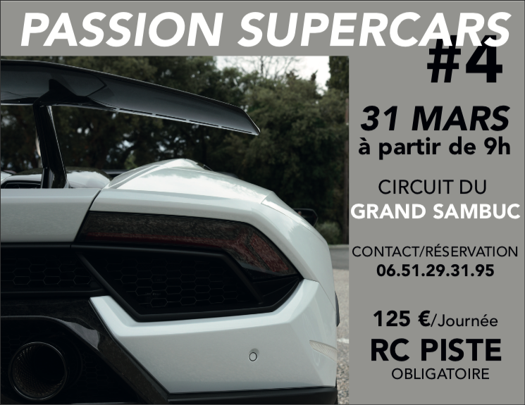 association Passion Supercar organise une journée le 31 Mars Invita10