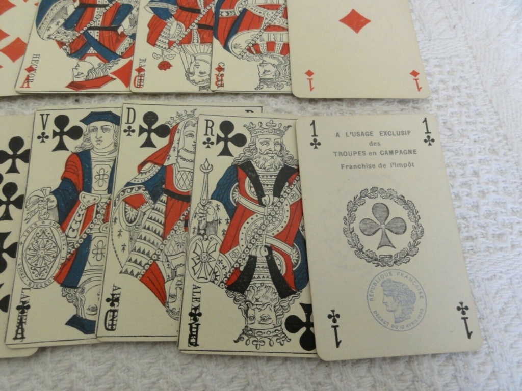 dos de carte a jouer guerre 1939 S-l16011