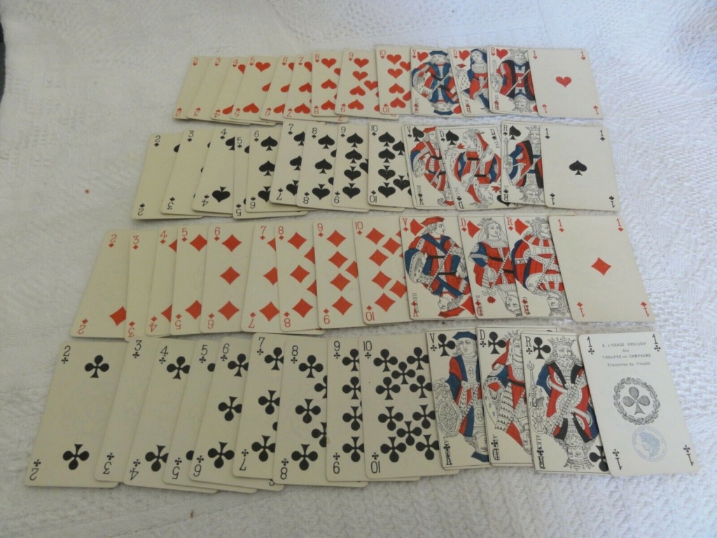 dos de carte a jouer guerre 1939 S-l16012