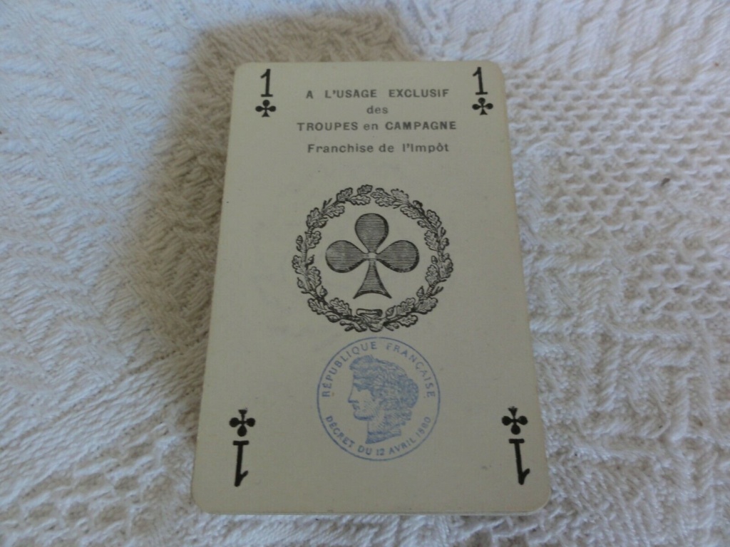 dos de carte a jouer guerre 1939 S-l16014