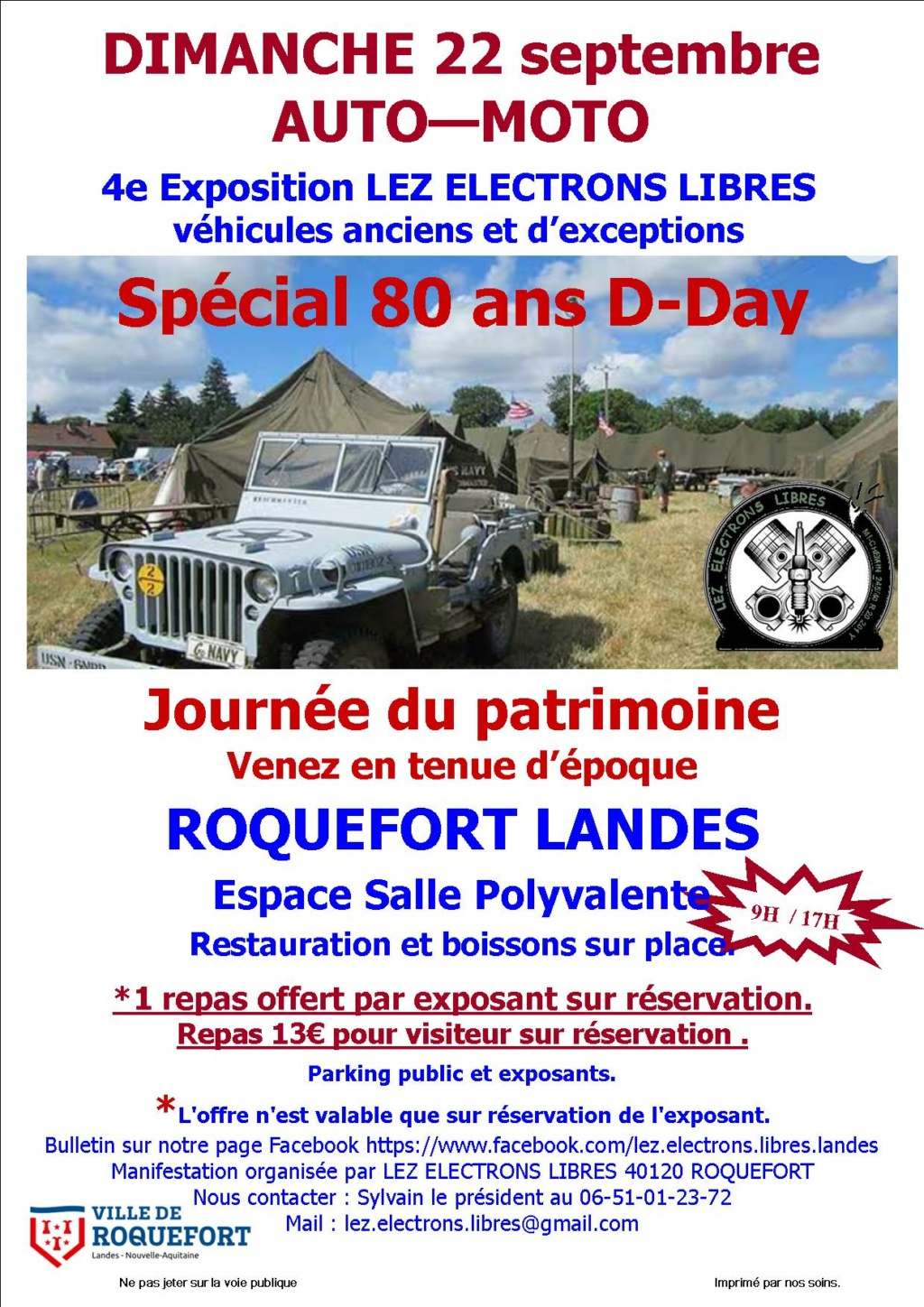 4ème exposition Auto moto et D-DAY 80 ans Flyer_12