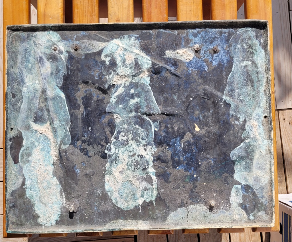 Plaque de bronze scène de Chorale  20230529