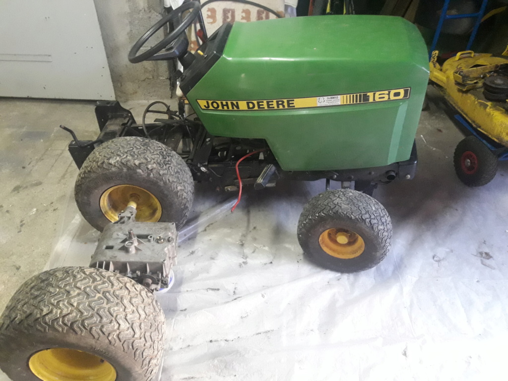John deere 160 - Restauration tracteur tondeuse John Deere 160 20180710