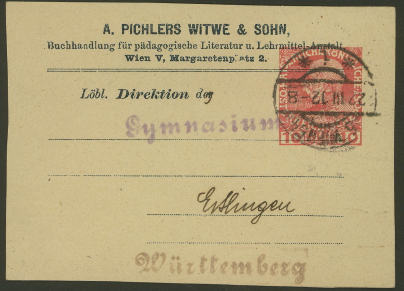 Privatganzsachen von A. Pichlers Witwe & Sohn 10_hel12