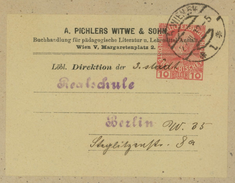 Privatganzsachen von A. Pichlers Witwe & Sohn 10_hel13