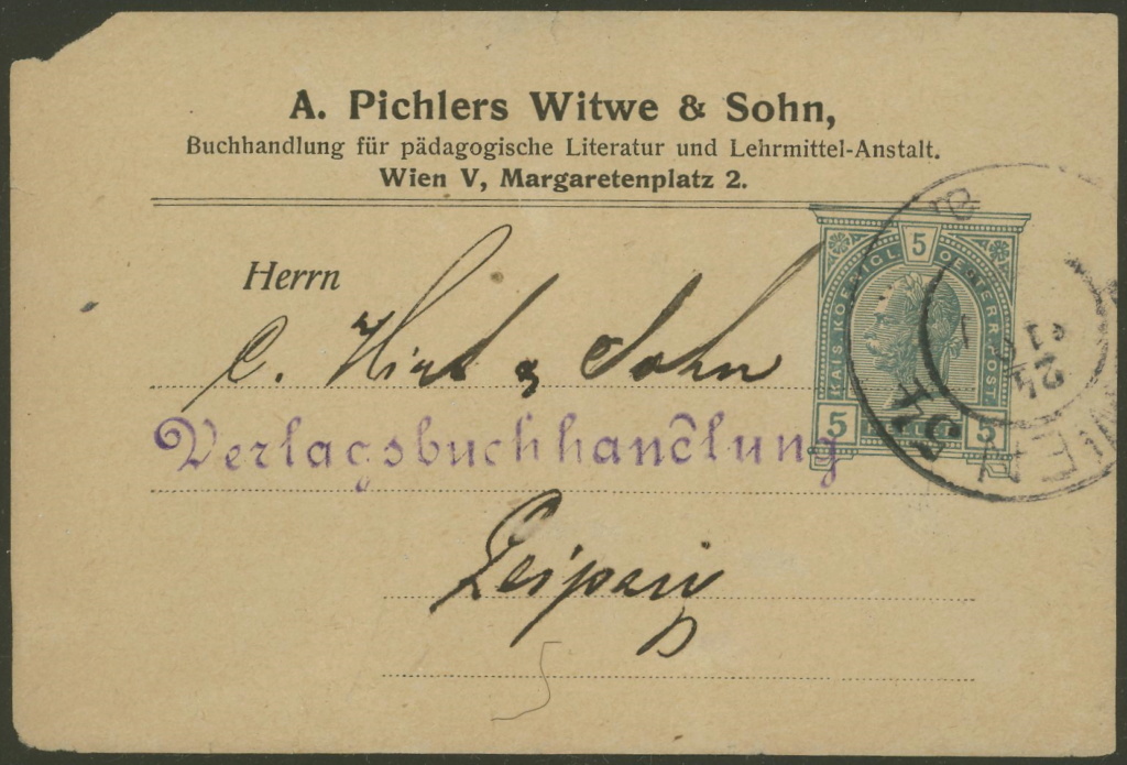 Privatganzsachen von A. Pichlers Witwe & Sohn 2-pa_610