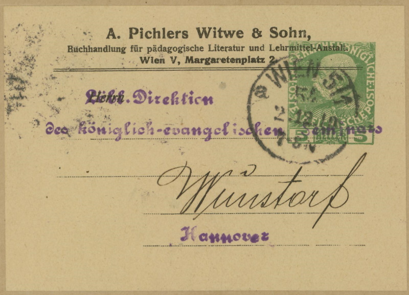 Privatganzsachen von A. Pichlers Witwe & Sohn 5_hell19