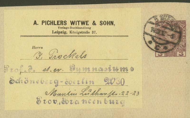 Privatganzsachen von A. Pichlers Witwe & Sohn Pa_9b_15