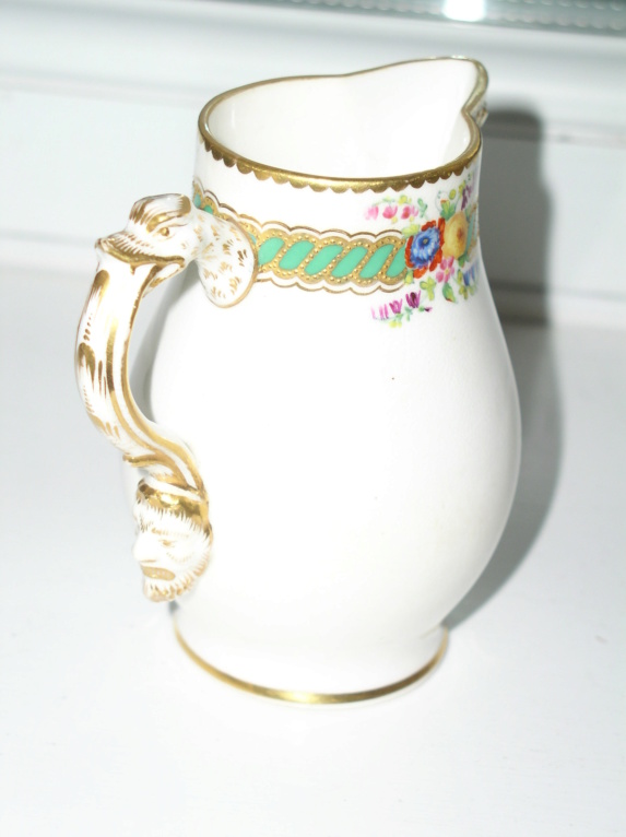Delicate little cream jug with mask spout??Unmarked P1010814