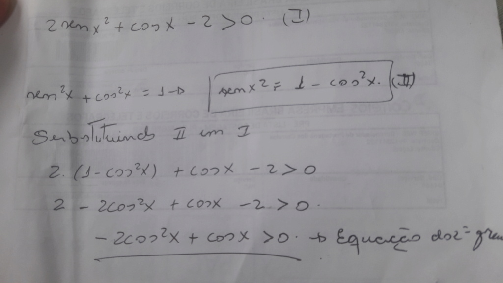 Inequação trigonométrica  16143410