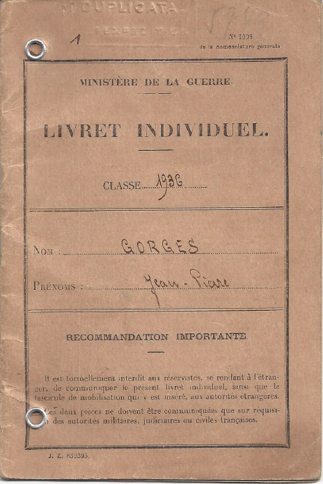 Hommage  à mon grand-père maternel GORGES Jean-Pierre Livret10