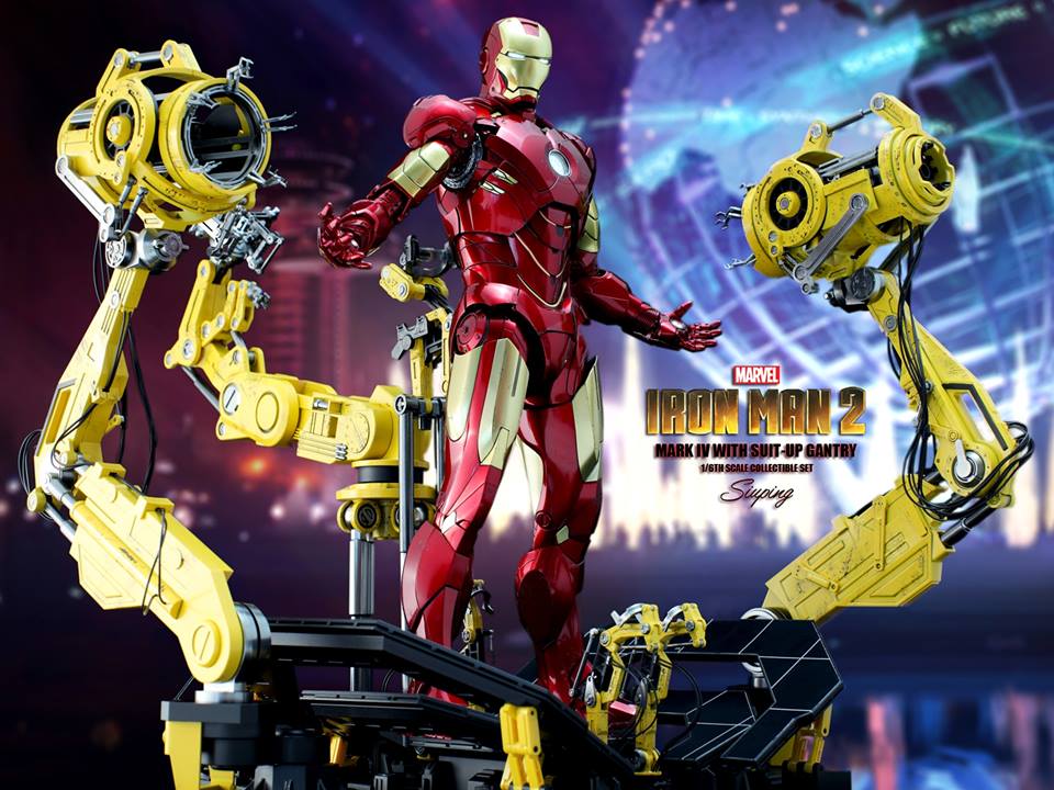 [Hot Toys] -Iron Man 2-Mark IV with Suit-Up Gantry 1/6 41073010