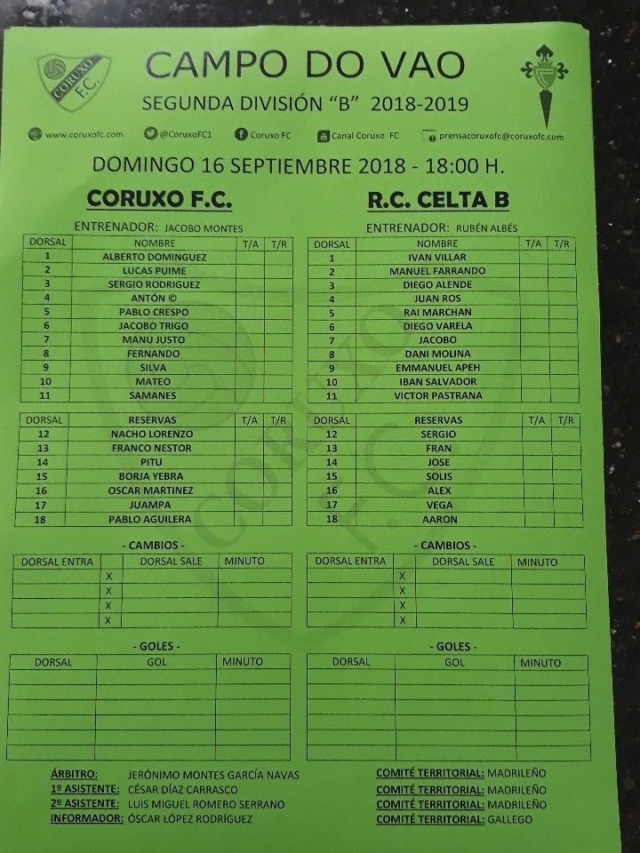 Coruxo 0 - Celta B 1| 2018/19 Jornada 4 Img_2084