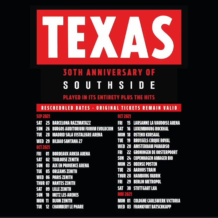 NUEVO DISCO DE TEXAS  Y DOS FECHAS EN ESPAÑA DE LA GIRA 571e5110