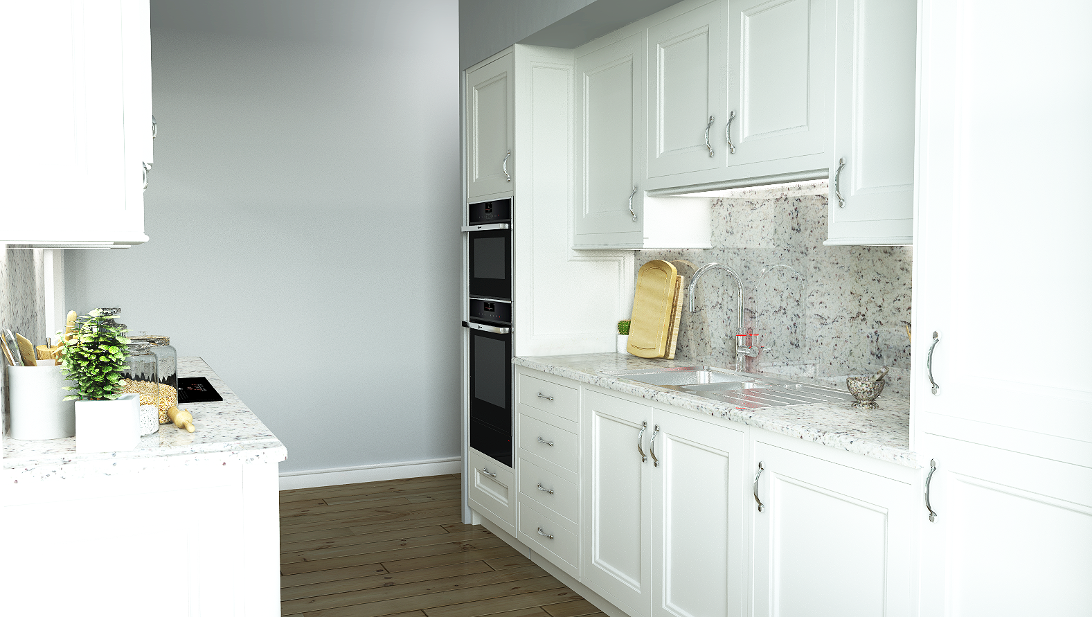 Bleaching of images due to white cabinets Kitche10