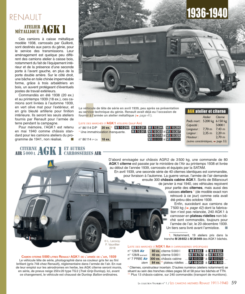 Tous les Renault militaires 1914-1940, Volume 1-Les camions Lcv00111