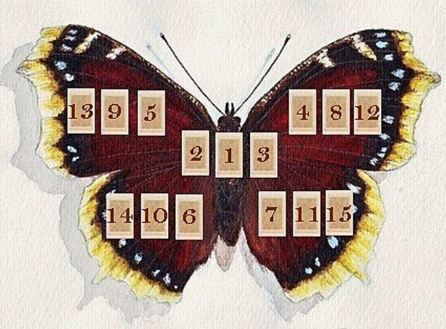 Расклад на 15 карт "Бабочка" Scree219
