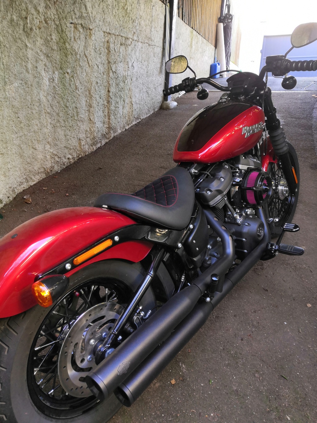 Street bob 2018 modifications low cost Img_2017