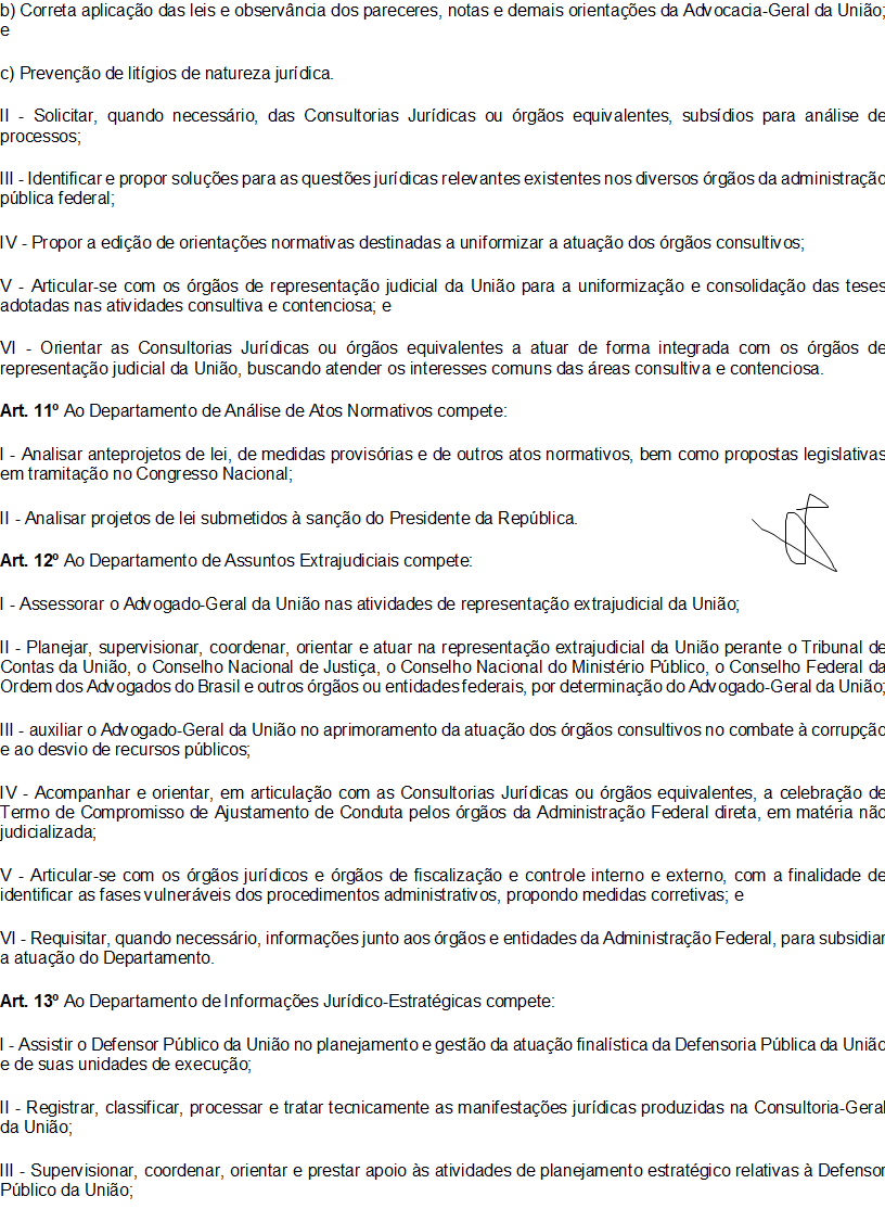 [Portaria]  001/2020 Cria o Regimento Interno da Advocacia-Geral da União P411