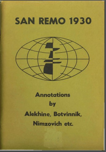 Alekhine, Alexander - San Remo 1930 Alekhi10