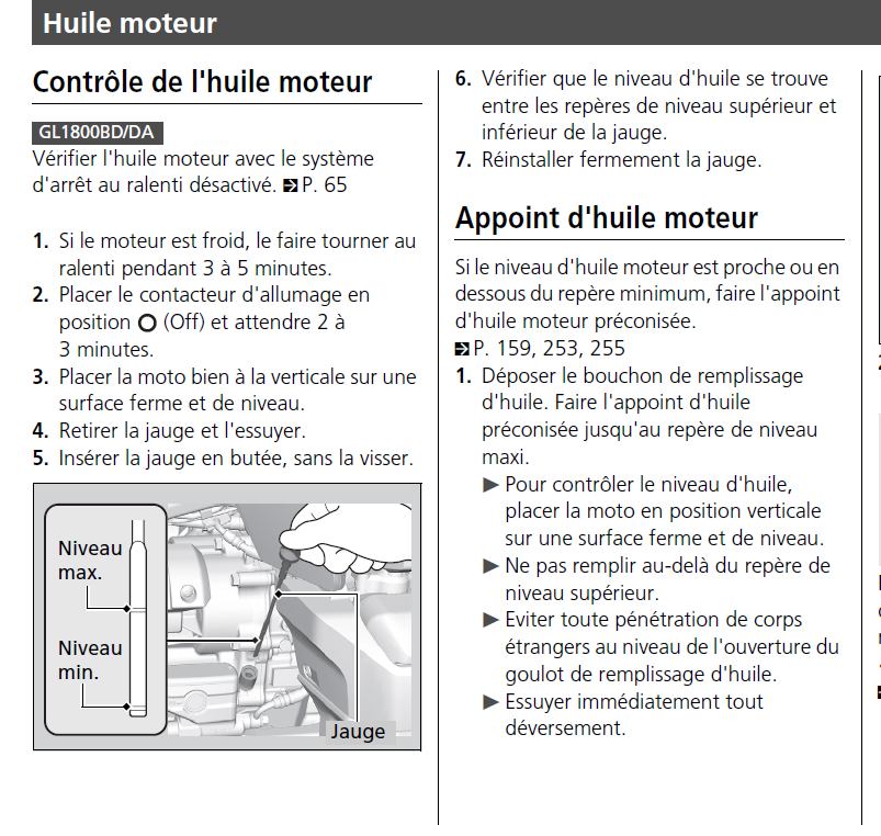 Contrôle du niveau d'huile SC 79 Captu127