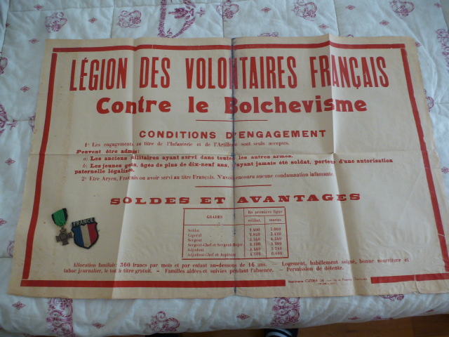 Quelques pièces Légion des Volontaires Français (LVF) Affich10