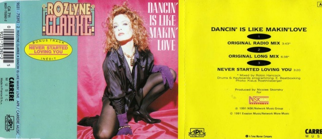 Rozlyne Clarke - Dancin' Is Like Making Love (Maxi-CD) 1991 - 17/02/2023 119