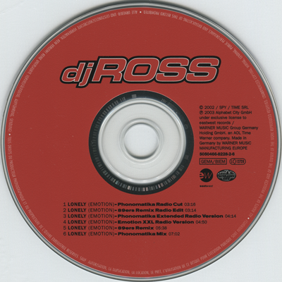 DJ Ross - Lonely [03 - GER - CDM] 2003 - 27/02/2023 212