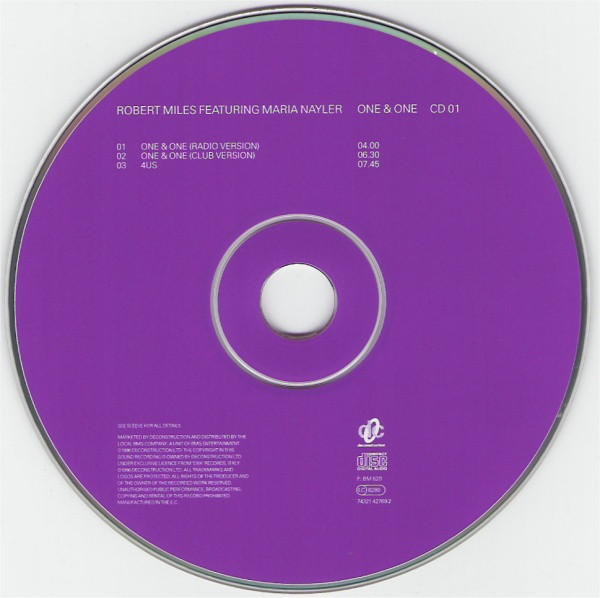 Robert Miles - One & One ['96 - UK - 2 x CDS]  Mp3 01/03/2024 2_110