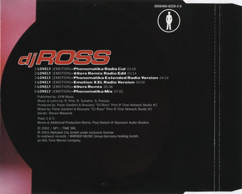 DJ Ross - Lonely [03 - GER - CDM] 2003 - 27/02/2023 312