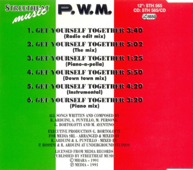 P.W.M. - Get Yourself Together (CDM) - 1991 Back63