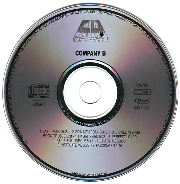 Company B  (CD, Album)(Galaxis - CD 1987 - 15/06/2021 Cd16