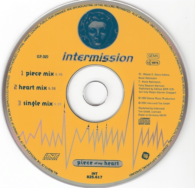 Intermission - Piece Of My Heart (CDM) - 1993 - 12/03/2023 Cd92