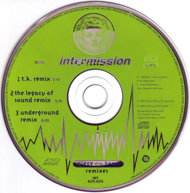 Intermission - Piece Of My Heart (Remixes) - 1993 - 12/03/2023 Cd93