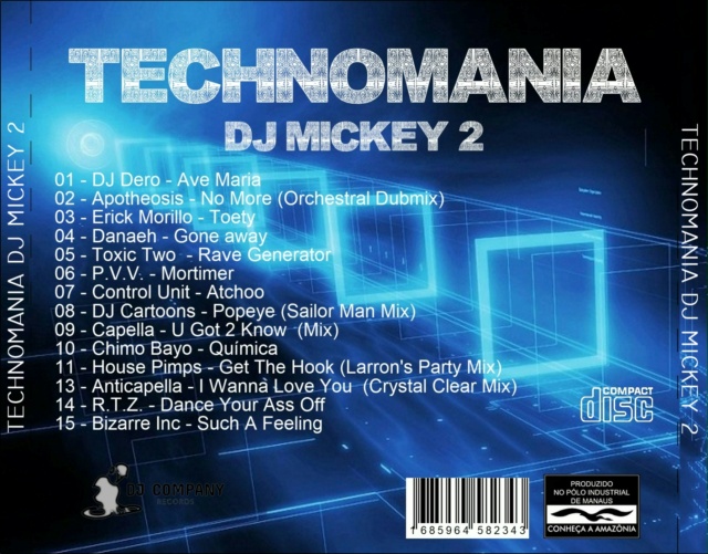 Technomania DJ Mickey 2 Cd_bac11