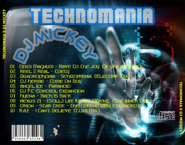 Technomania DJ MIckey 5 Cd_bac14